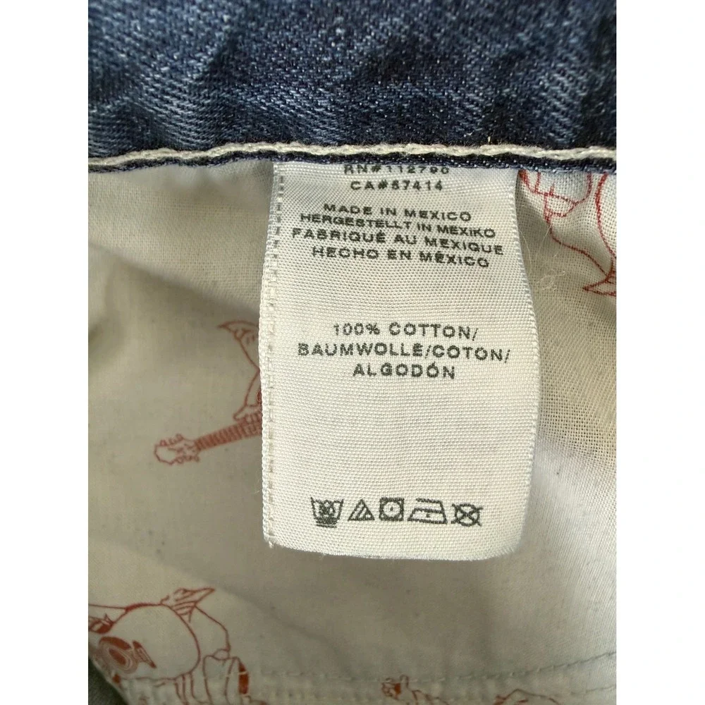 True Religion Section Straight Jeans Mens 34 Blue Denim Medium Wash M2F800TSM